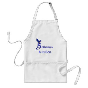 Tablier Monogramme initiale B personnalisé Bluebird