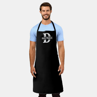 Tablier Monogrammé - Nom Personnalisé Chef Personn