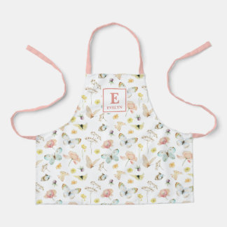 Tablier Monogrammé Papillon Mignon