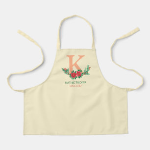 Tablier Monogramme personnalisé Noël Sous Chef Apron