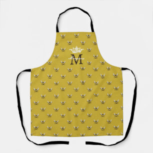 Tablier Monogramme Vintage moderne Queen Bee