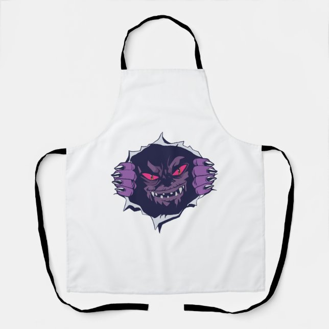 Tablier Monstre d'Halloween (Recto)