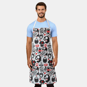 Tablier Monstres Whimsical & Citations Apron - Cuisine amu