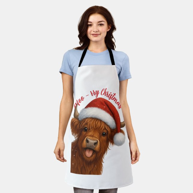 Tablier Moo-rry ChristmasT-Shirt (Porté)