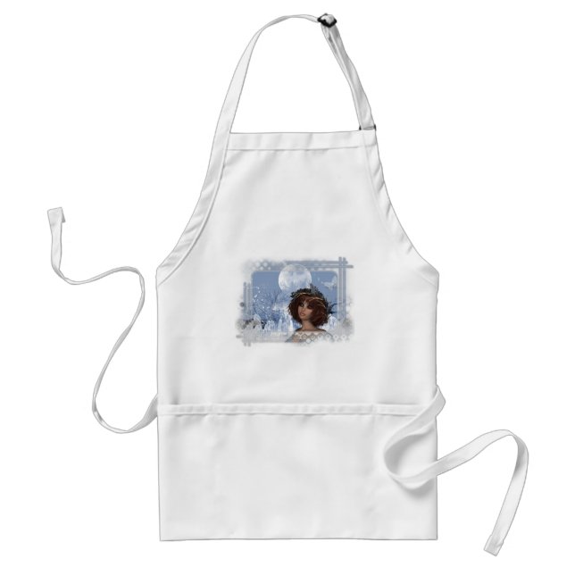 Tablier Moon d'hiver - Imaginaire Design femme (Devant)