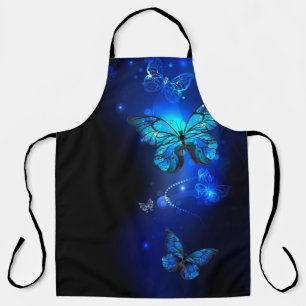 Tablier Morpho Butterfly in the Dark Background