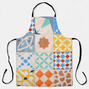 Tablier Mosaic of Hydraulic cement tiles, decorative fashi