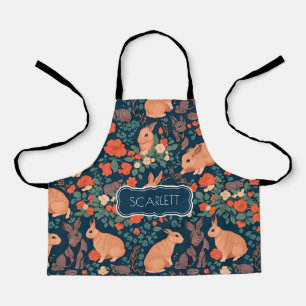 Tablier Mosaïque de lapin coloré Motif personnalisé