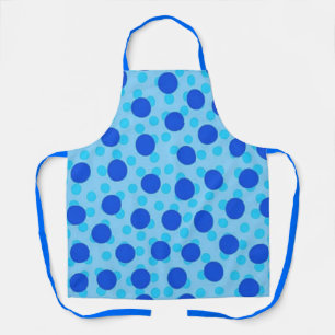 Tablier Motif à pois bleus