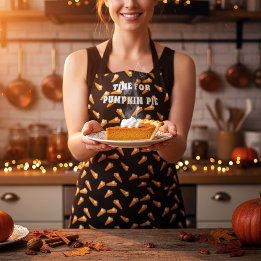 Tablier Motif à tarte Citrouille amusant Thanksgiving Apro