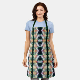 Tablier Motif Abstrait Pink Peony
