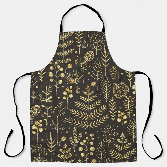 Tablier Motif Abstrait sans soudure. Rangeur créatif vinta (Recto)