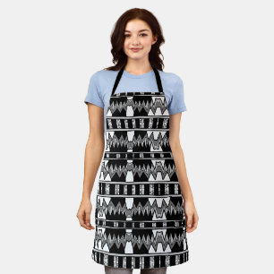 Tablier Motif afrofuturiste gris