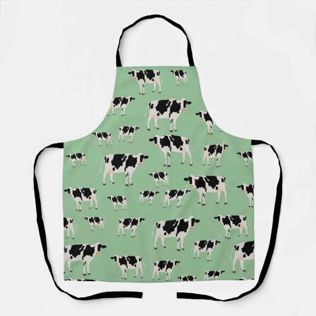 Tablier Motif animal de ferme de vache (Recto)
