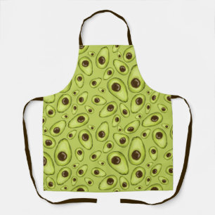 Tablier Motif Avocado Dessiné à la main ID376