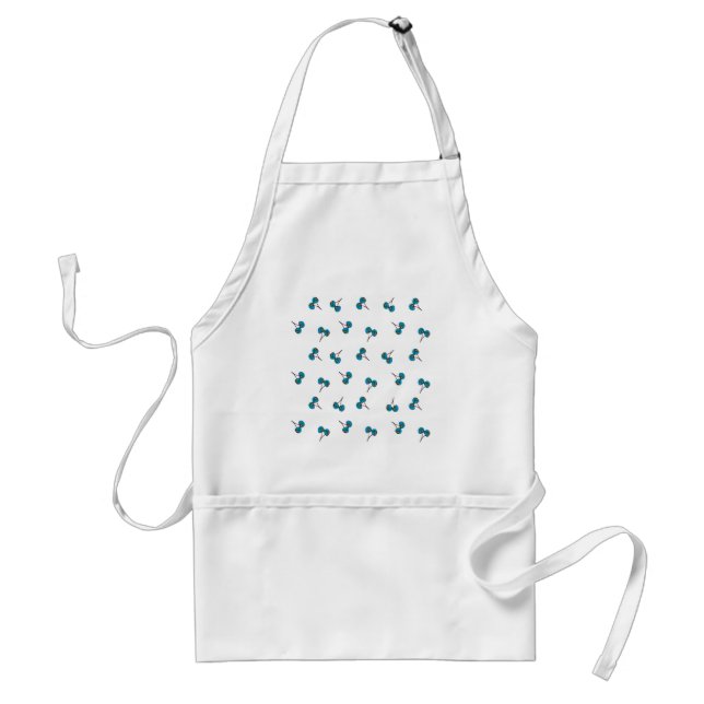 Tablier Motif Blue Cherry (Devant)