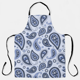 Tablier Motif Blue Paisley