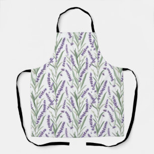 Tablier Motif botanique lavande