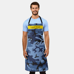 Tablier Motif camouflage bleu marine Personnalisez votre n