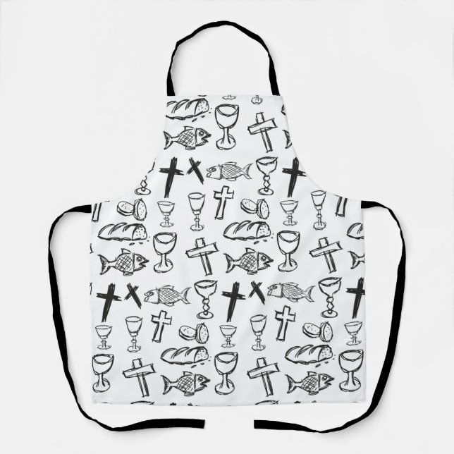Tablier Motif chrétien (Recto)