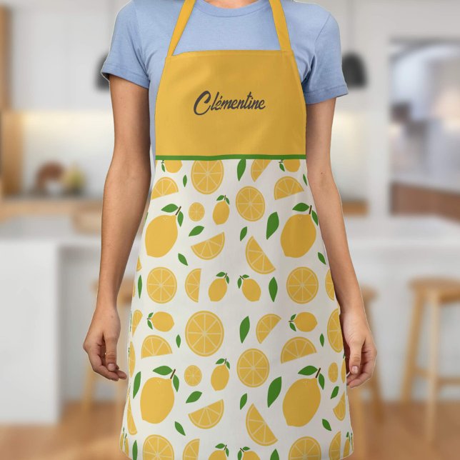 Tablier Motif citron (Lemon Pattern Apron)