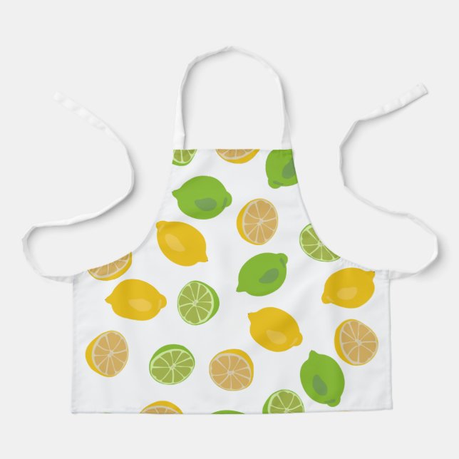 Tablier Motif citron et citron vert (Recto)