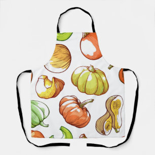 Tablier motif citrouille
