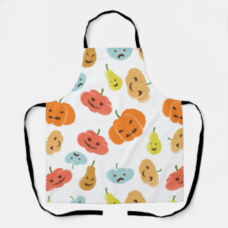 Tablier Motif citrouille Halloween Fanny