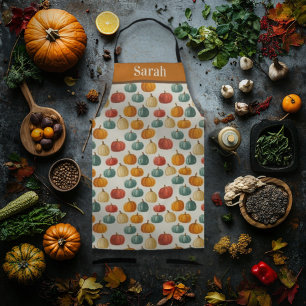 Tablier Motif Citrouille Halloween personnalisable