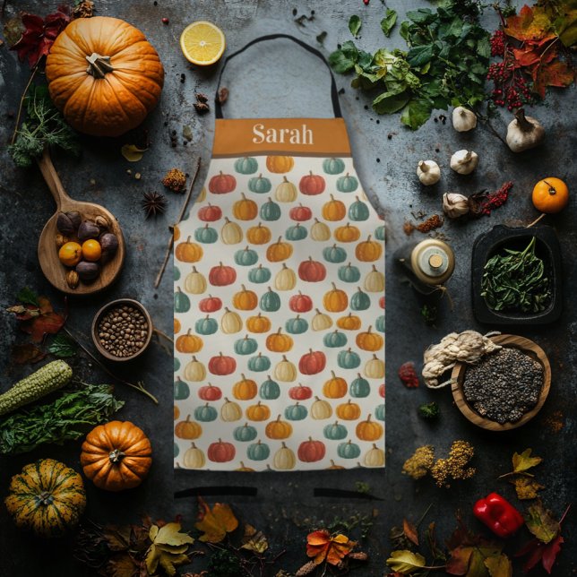 Tablier Motif Citrouille Halloween personnalisable (Créateur téléchargé)