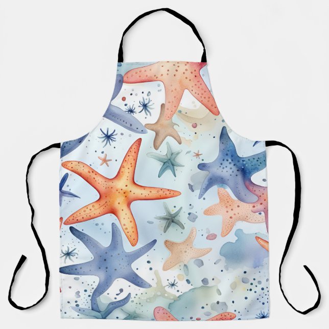 Tablier Motif couleur de mer (Recto)
