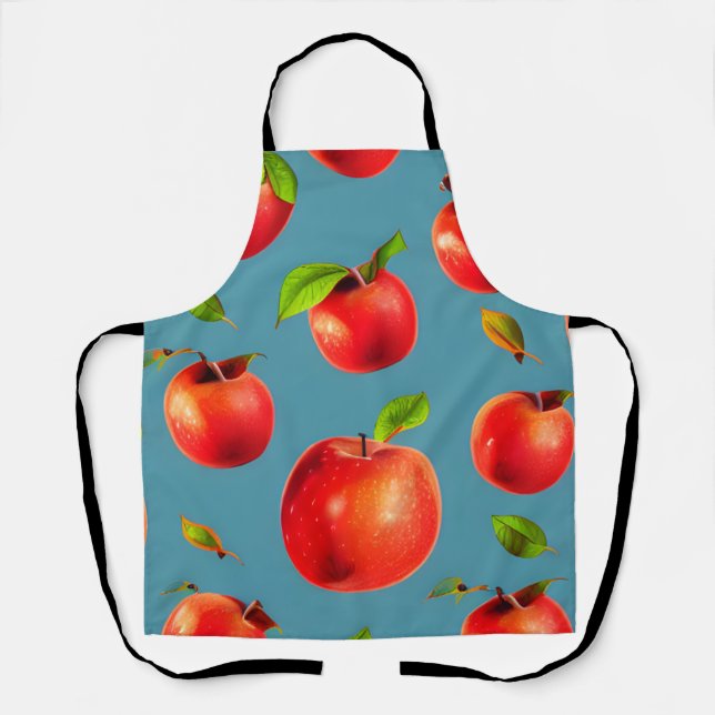 Tablier Motif Crisp Red Apples (Recto)