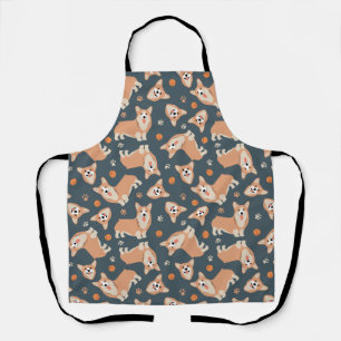 Tablier Motif Cute Corgi