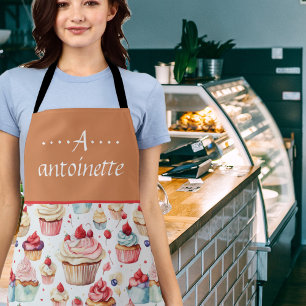 Tablier Motif Cute Cupcake