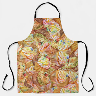 Tablier Motif Cute Cupcake, Motif Arrière - plan Cupcake