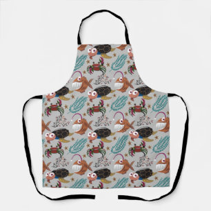 Tablier Motif d'animaux aquatiques vie sous-marine en me