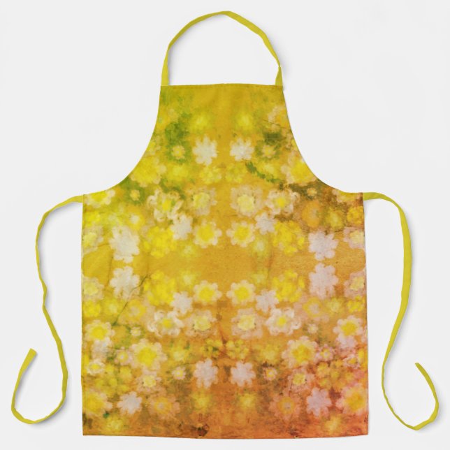 Tablier Motif d'aquarelle Abstraite rétro (Recto)