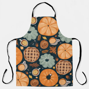 Tablier Motif d'automne mignon et transparent arrière - pl
