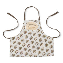 Motif de Bretzel Beige Dessiné à la Main et Mignon