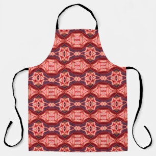 Tablier Motif de broderie colorée et transparente. Ikat ar
