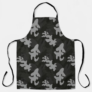 Tablier Motif de camouflage noir