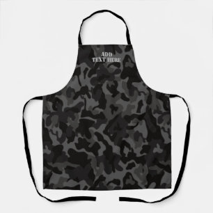 Tablier Motif de Camouflage noir de nuit moderne