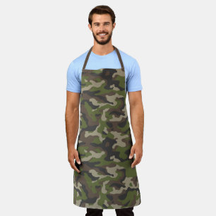 Tablier Motif de camouflage vert