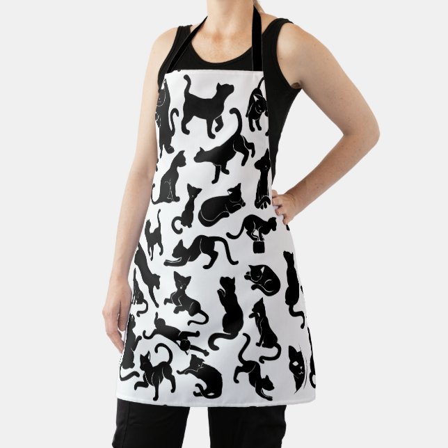 Tablier Motif de chat noir (Insitu)