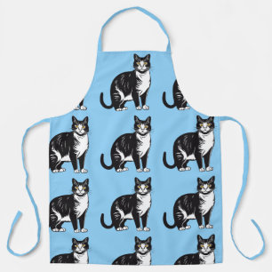 Tablier Motif de chat tigré bleu mignon Design pour amateu