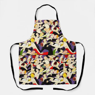 Tablier Motif de couples de danse Art déco   Ère du Jazz d