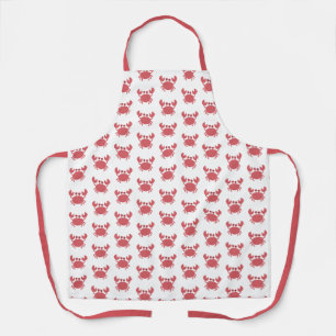 Tablier Motif de crabe rouge mignon - Thème côtier