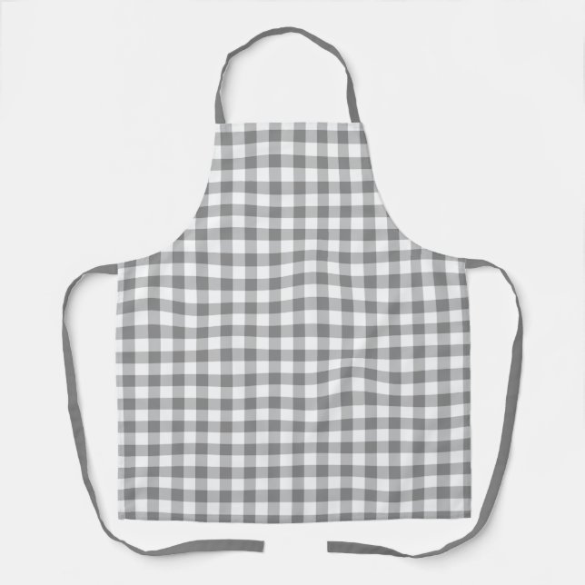 Tablier Motif De Dépannage De Buffles Gris Et Blancs En vi (Recto)