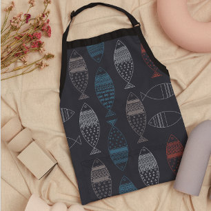 Tablier Motif de dessin de poisson