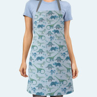 Motif de dinosaures bleus Apron